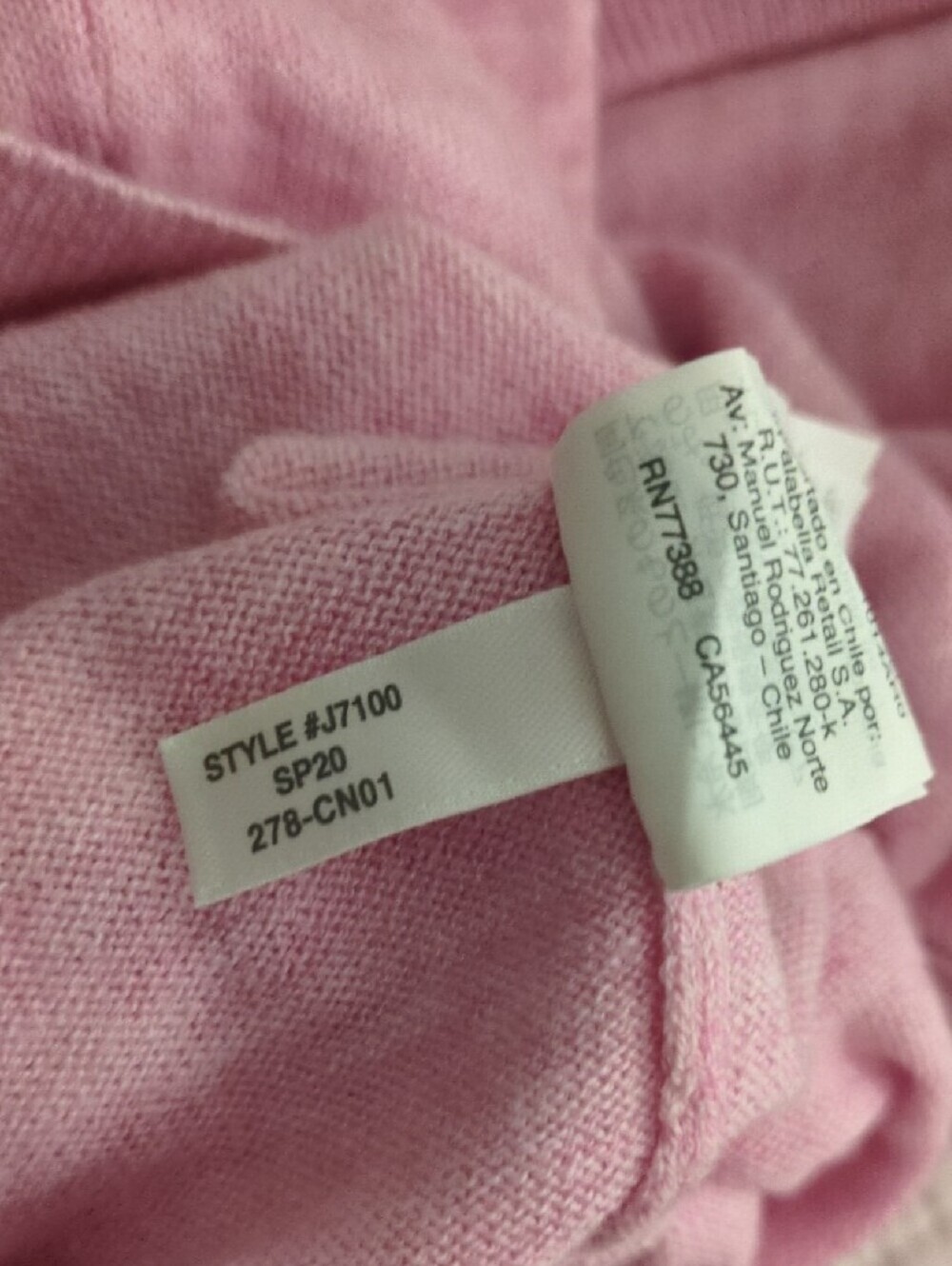 J. Crew Men's Light Pink V-Neck Sweater - Picture 2 of 9